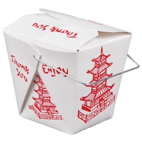 Classic Chinese takeout box