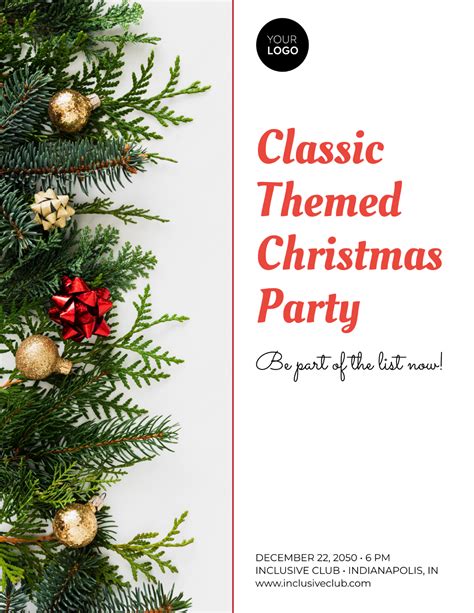 Classic Christmas Flyer Template