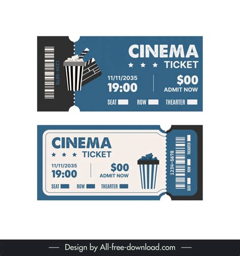 Classic cinema ticket design