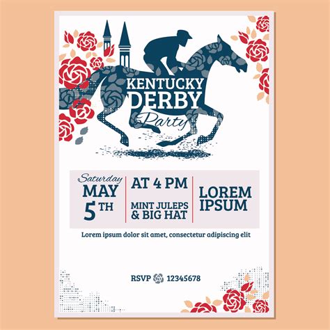 Classic Derby Invitation Template