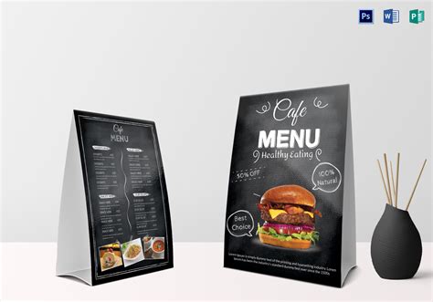 Classic Design Table Tent Menu Template