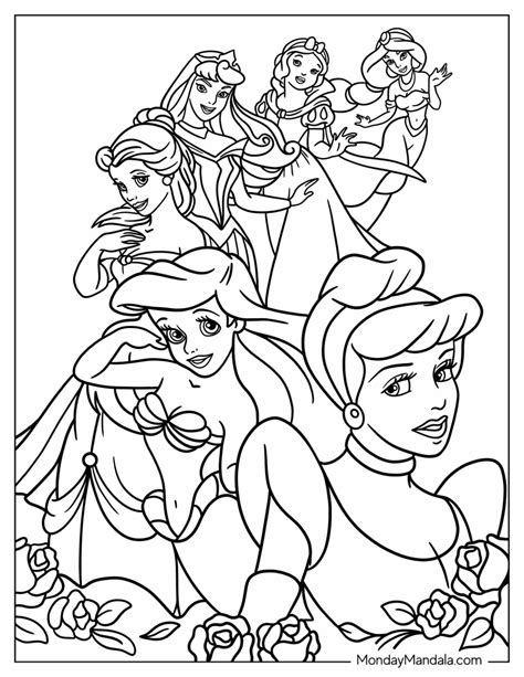 Classic Disney Princess Coloring Pages