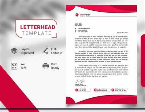 Classic Elegance Letterhead Template