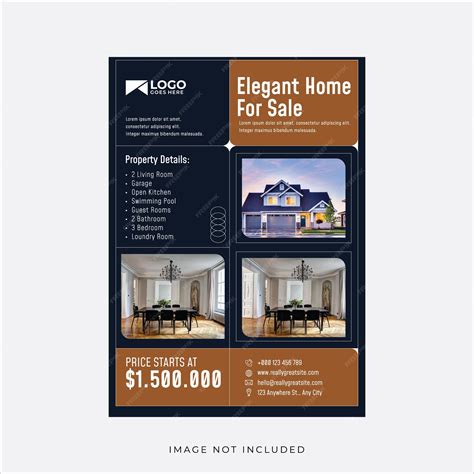 A classic and elegant home sale brochure template