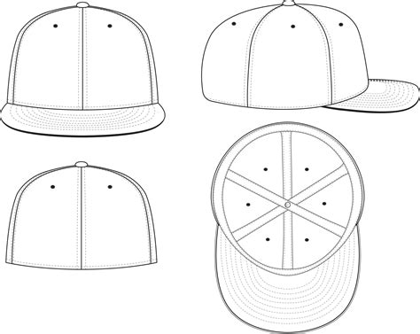 Classic Fitted Hat Template