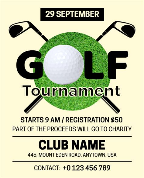 Classic Golf Tournament Flyer Template