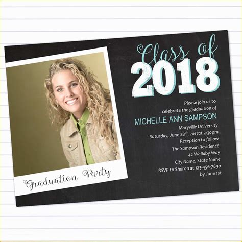 Classic Graduation Announcement Template