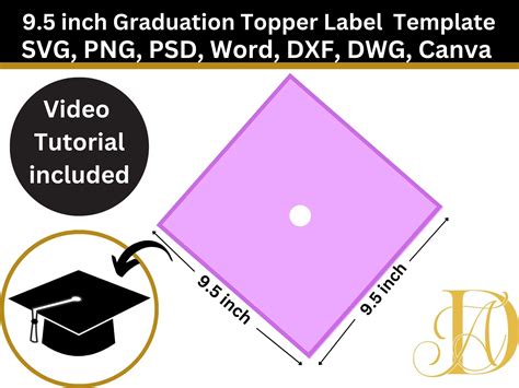 Classic graduation cap template