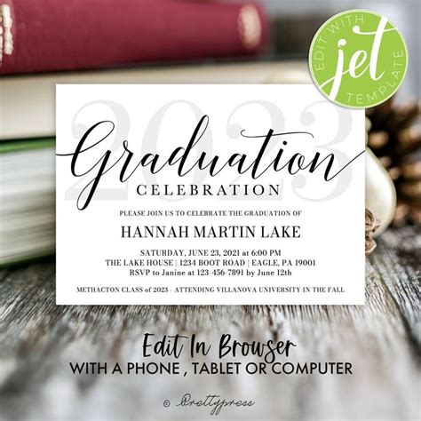 Classic Graduation Invitation