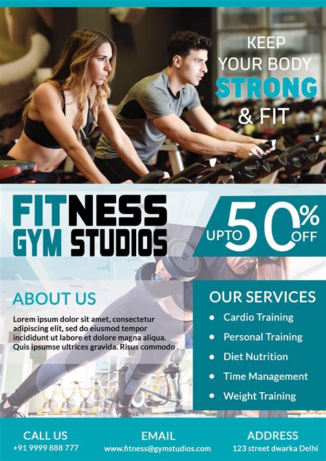 Classic Gym Flyer Template