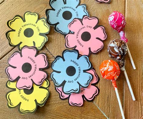 Classic lollipop flower template