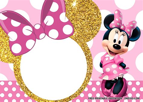 Classic Minnie Mouse Invitation Template