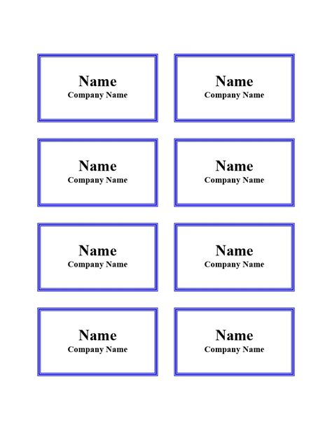 Classic Guy Name Tag Template