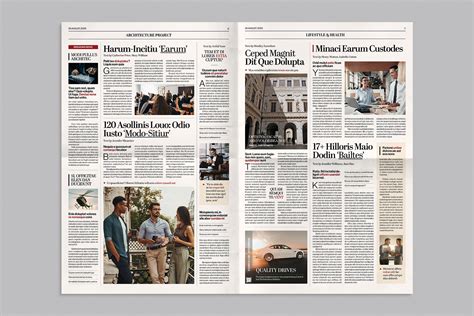 Classic Newspaper Template in Adobe Illustrator