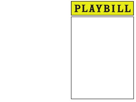 Classic Playbill Template