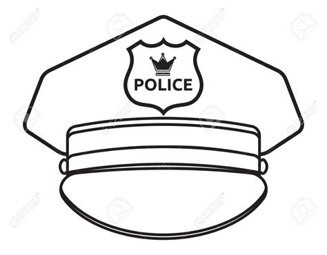 Classic Police Hat Template