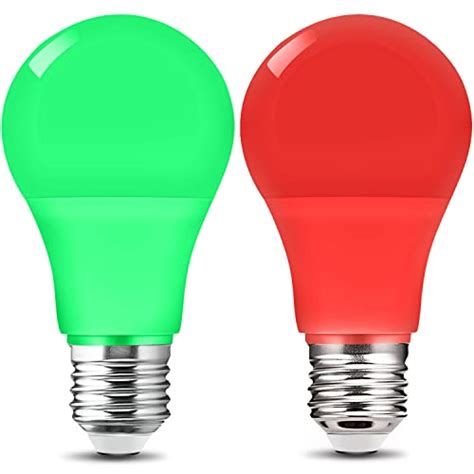 Classic Red and Green Bulb Template