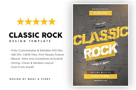 Classic Rock Flyer Template