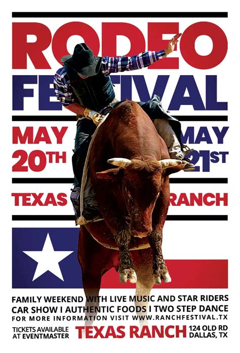 Classic Rodeo Flyer Template