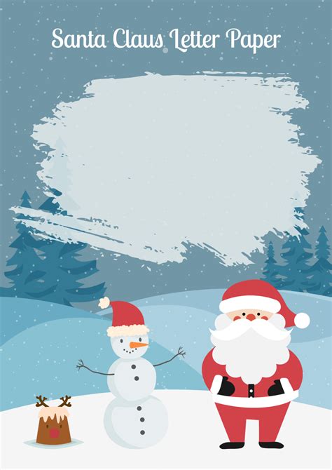 Classic Santa letter template