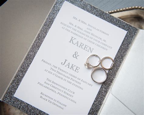 Classic Silver Wedding Invitations