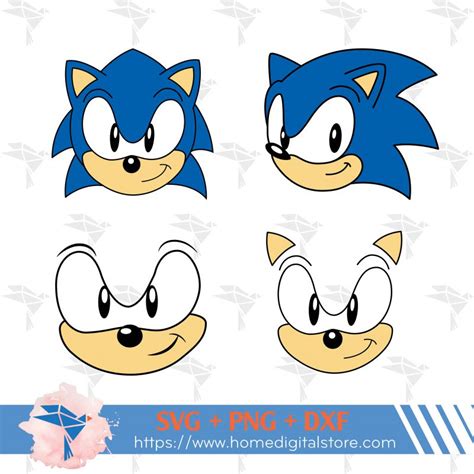 Classic Sonic face template