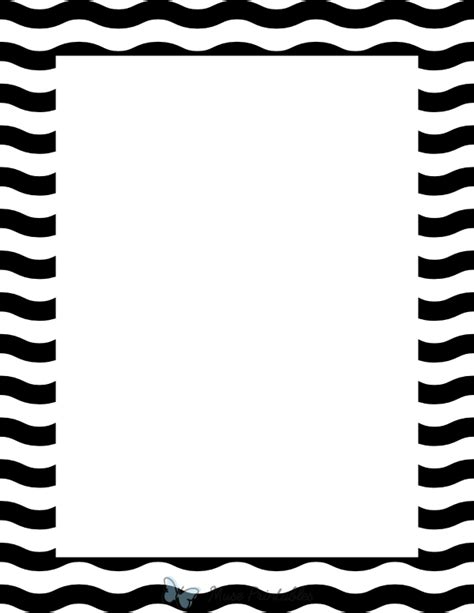 Classic stripes border template