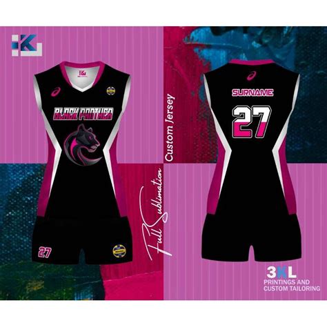 Classic and Simple Volleyball Jersey Design