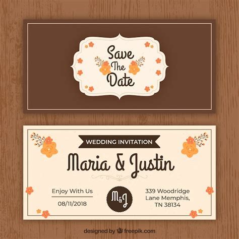 Classic Wedding Card Template