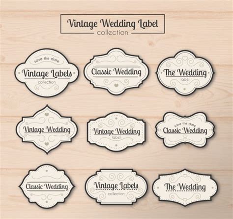 Classic Wedding Labels