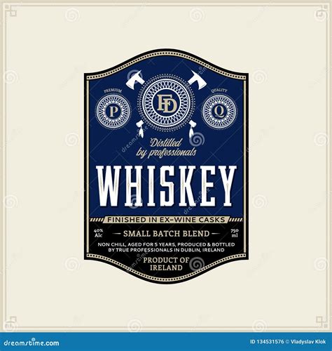 Classic Whiskey Label Template