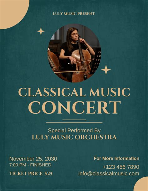 Classical Concert Ticket Template