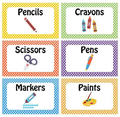 Classroom Management Labels