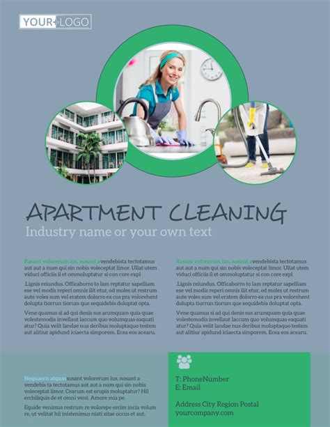 Clean Apartment Flyer Template