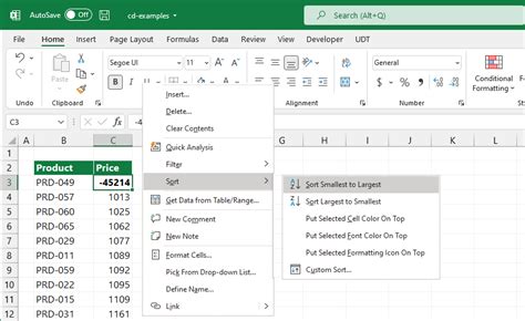 Clean Data in Excel