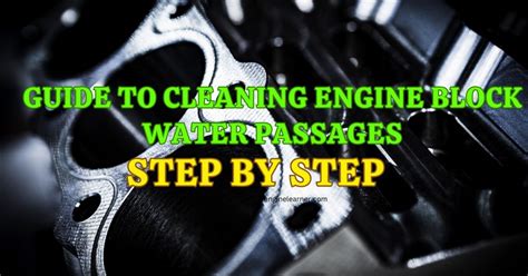 Clean engine passages are essential for optimal engine performance