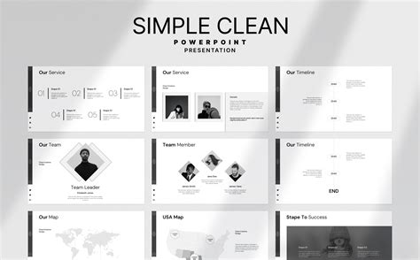 A clean presentation template with a simple background image