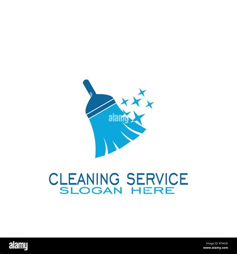 Cleaning Broom Logo Template