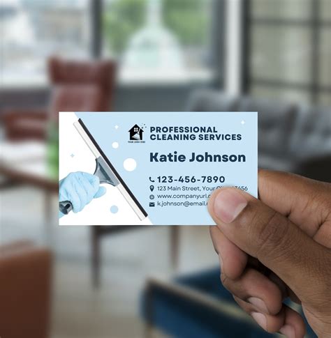 Cleaning Business Card Template