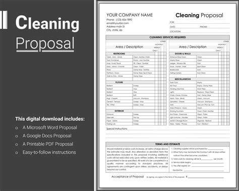 Cleaning Proposal Template Example 10