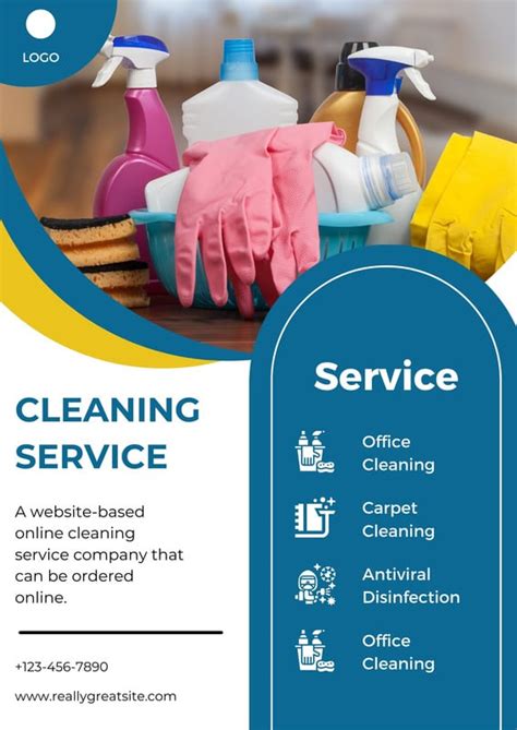 Cleaning Service Brochure Template 1