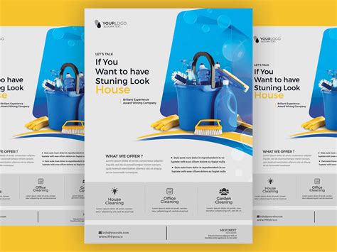 Cleaning Service Brochure Template 10