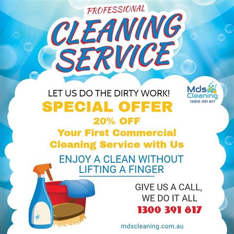 cleaning service flyer with special offer