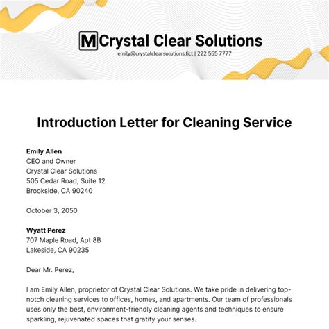 Cleaning Service Introduction