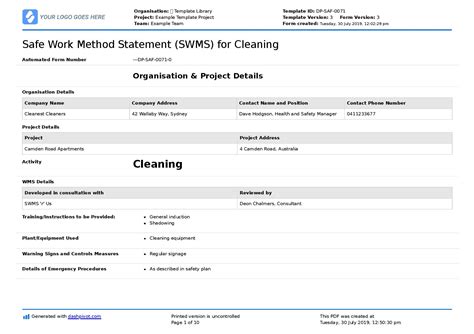 Cleaning Service Problem Statement