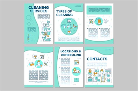 Cleaning Services Brochure Template 6