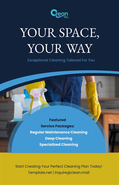 Cleaning Services Poster Template Design