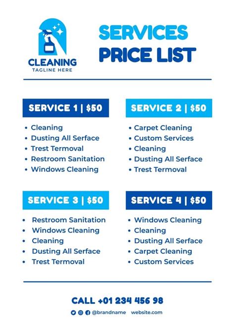 Cleaning Services Pricing