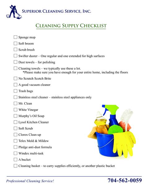 Cleaning Supplies Reporting