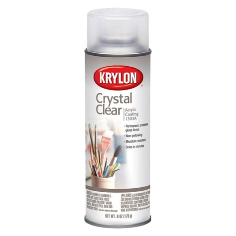 Clear acrylic spray